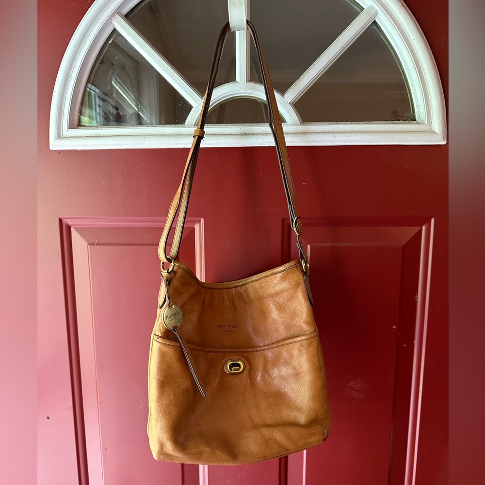 Margo New York Anna Crossbody Tote in Tan
